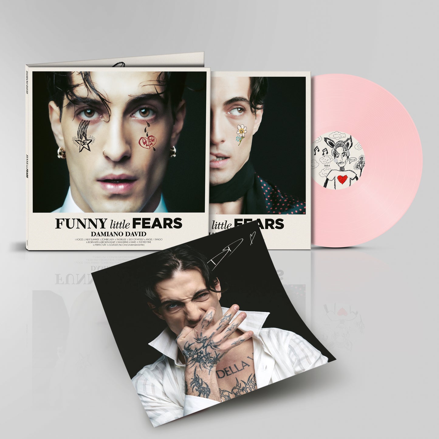 Damiano David - FUNNY little FEARS (LP Colored Gatefold Vinyl with Lyrics (signed) - Limited Edition)