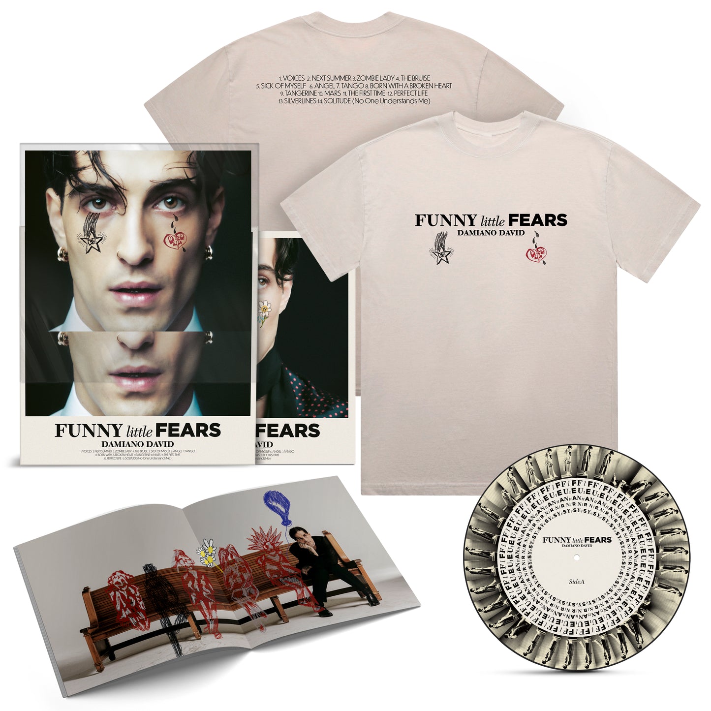 Damiano David - FUNNY little FEARS (D2C Exclusive Bundle - T-Shirt + Color Vinyl DELUXE LP)